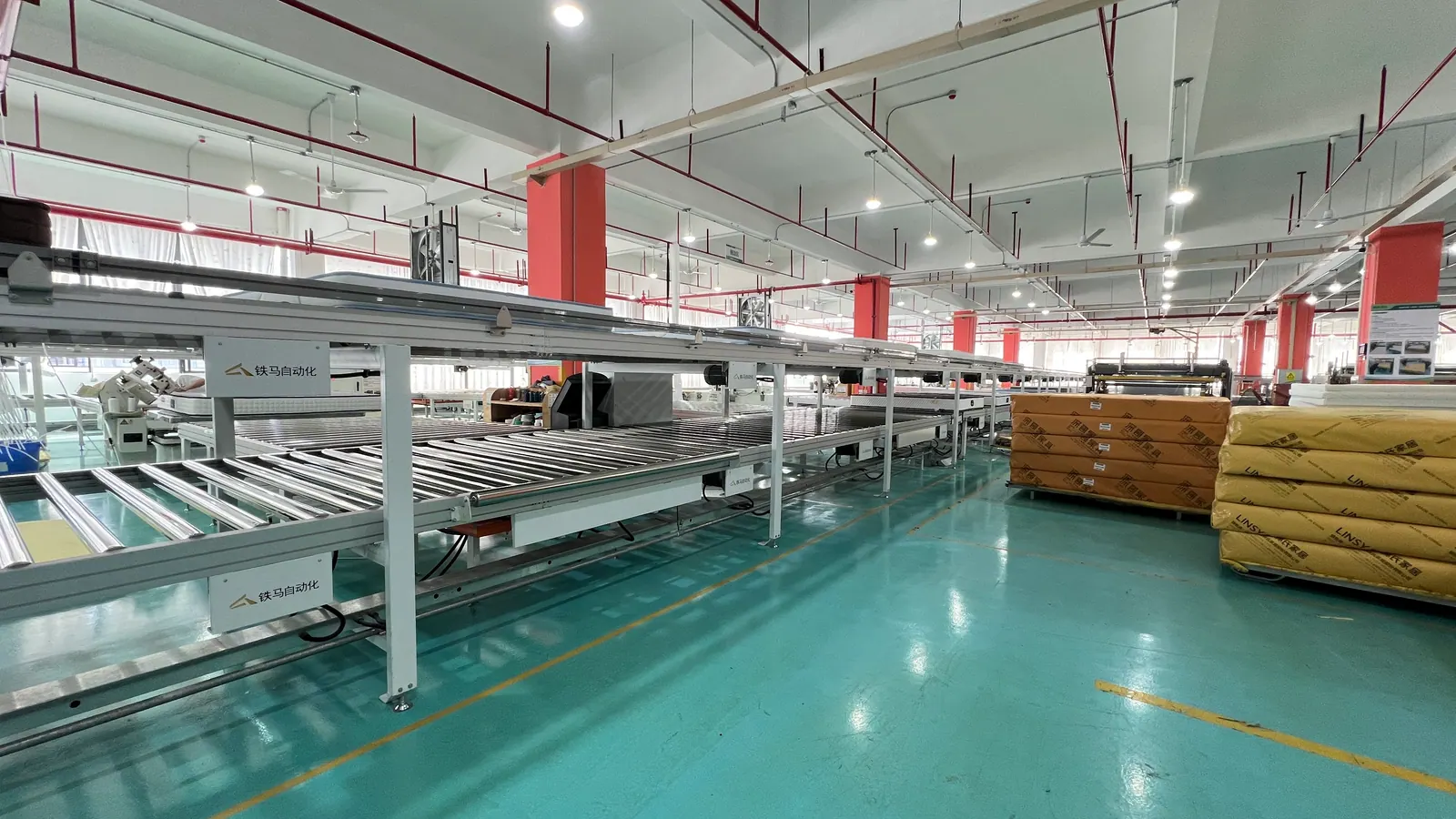 Sewing line at PackableSofa factory