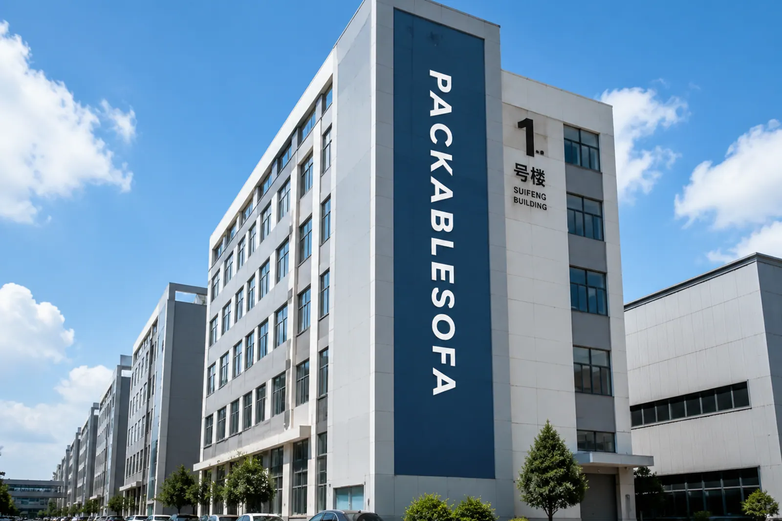 PackableSofa factory campus wide view