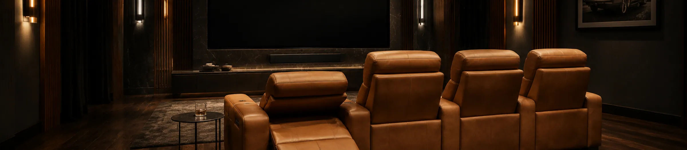 Camel Leather Motion Sofa — lifestyle cover