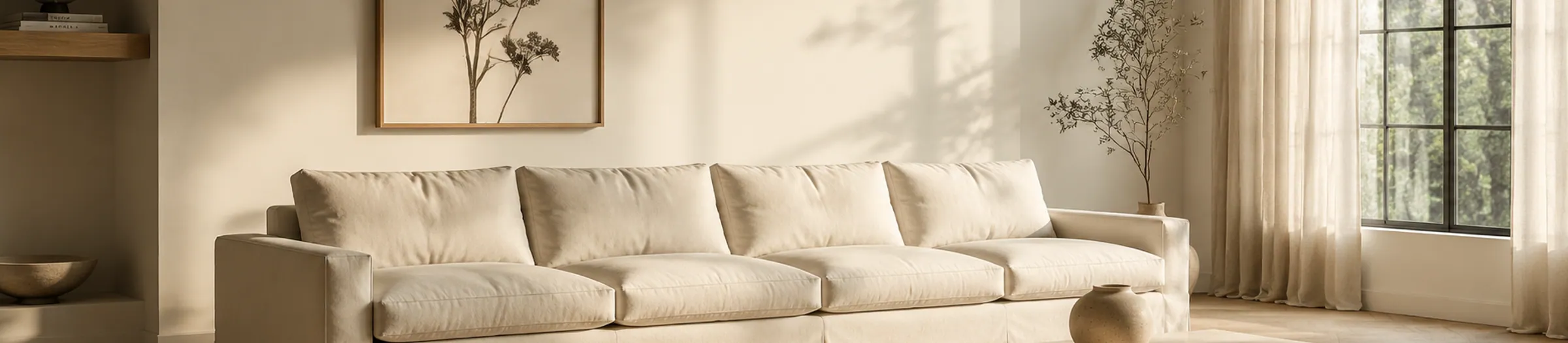 Cloud Linen Cushion Sofa — lifestyle cover