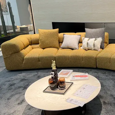 Cloud Linen Cushion Sofa angle 2