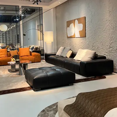 Cloud Linen Cushion Sofa angle 4