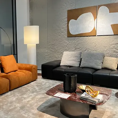 Cloud Linen Cushion Sofa angle 7